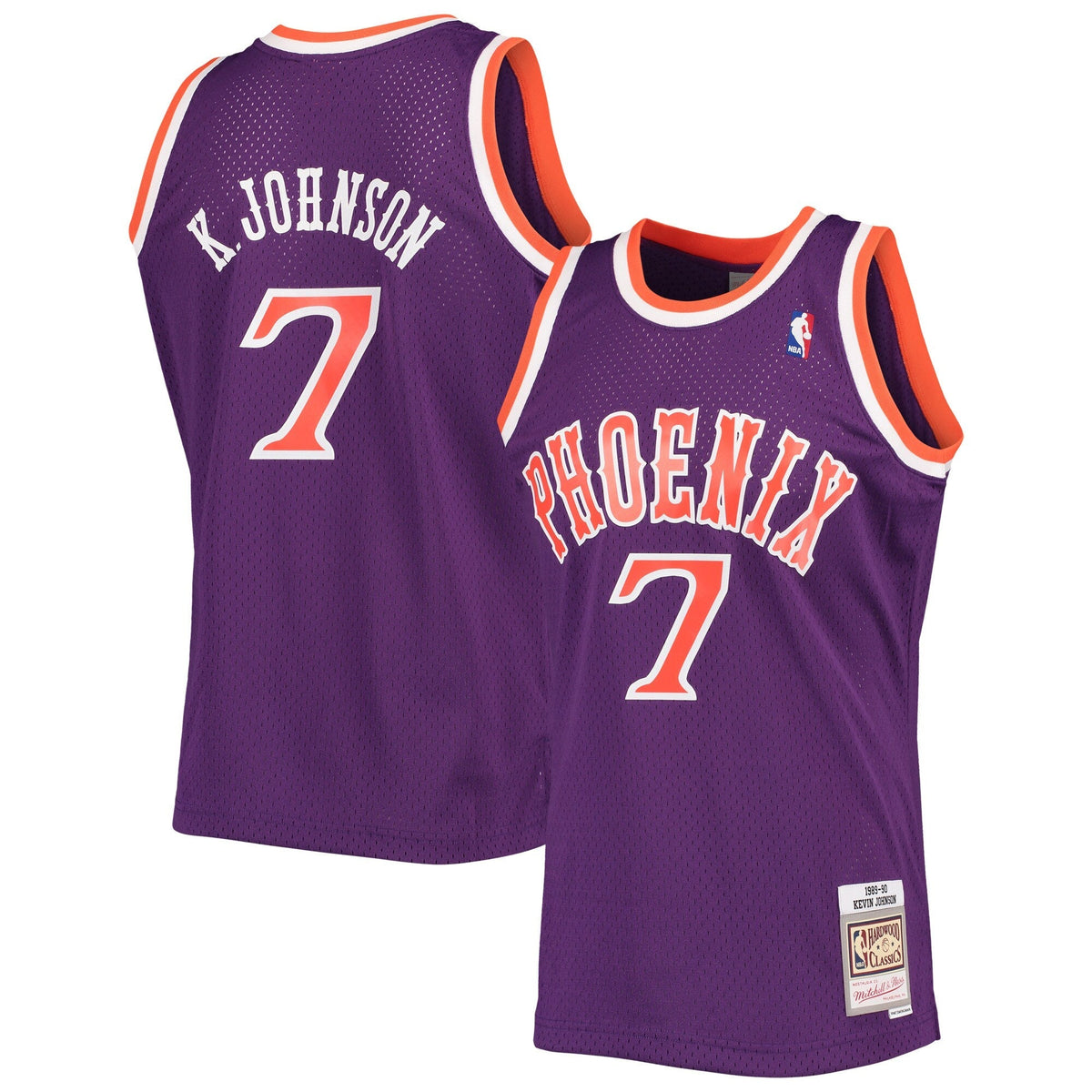 Men's Mitchell & Ness Kevin Johnson Purple Phoenix Suns 1989-90 Hardwood Classics Swingman Jersey - image 1
