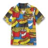 Pop Art Fast Food Pattern Shirt – Burger Fries Soda Hawaiian Shirt