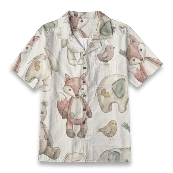 Soft Woodland Plush Animals Pattern Shirt – Toys Hawaiian Shirt