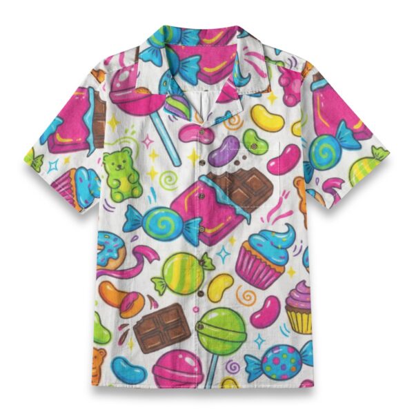 Colorful Candy & Sweet Treats Cartoon Shirt – Food Hawaiian Shirt