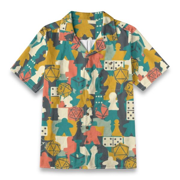 Colorful Board Game Pieces Pattern Shirt – Toys Hawaiian Shirt